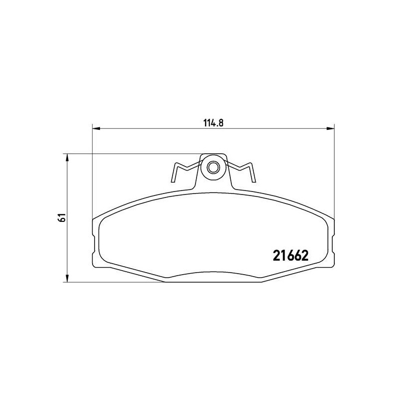 BREMBO P 85 022 Klocki hamulcowe przód dla Felicia Favorit Caddy