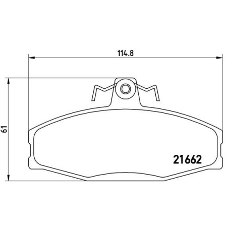 BREMBO P 85 022 Brake Pads Set Front for Felicia Favorit Caddy