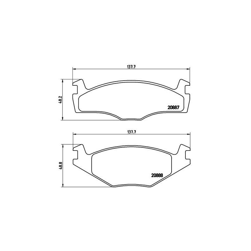 BREMBO P 85 024 Brzdové platničky predné pre Polo Ibiza Cordoba Derby