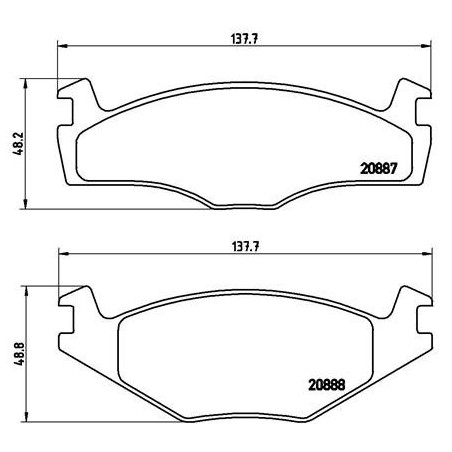BREMBO P 85 024 Brzdové destičky přední pro Polo Ibiza Cordoba Derby