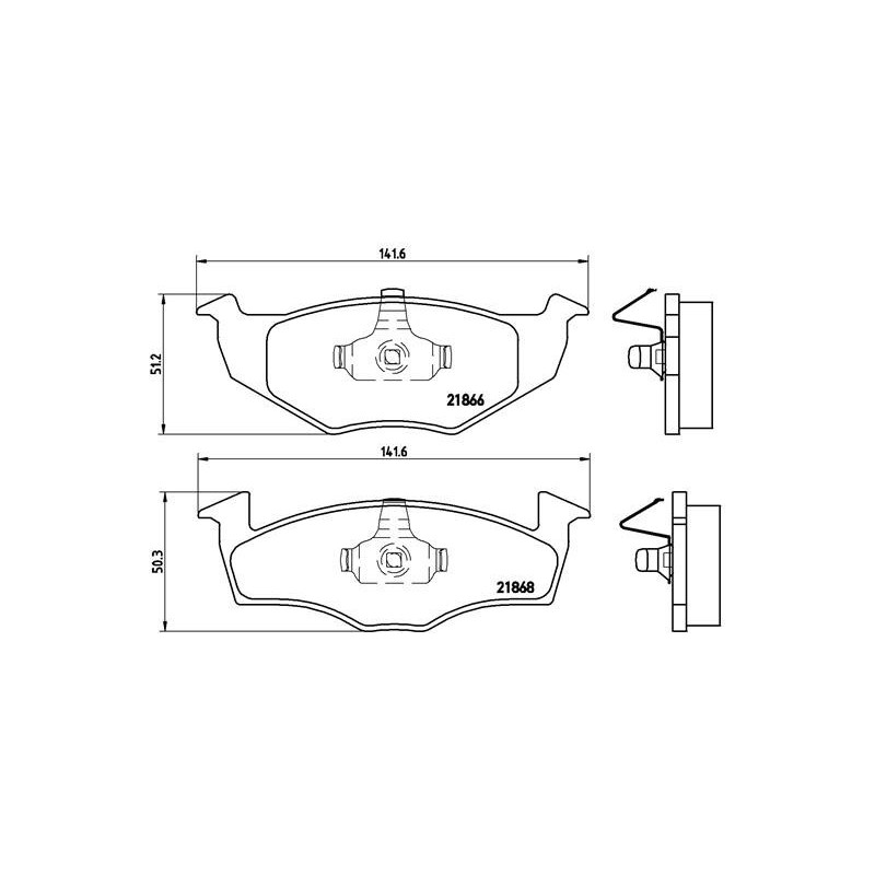 BREMBO P 85 025 Klocki hamulcowe przód dla Fabia Polo Fox Arosa Lupo Roomster Voyage Gol