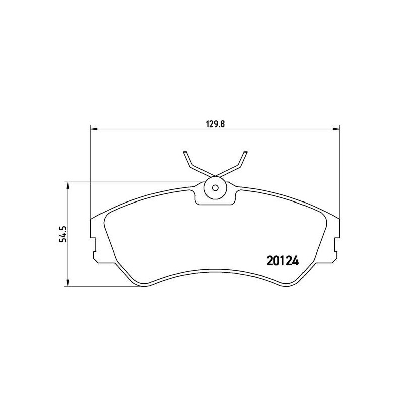 BREMBO P 85 028 Klocki hamulcowe przód dla VW Transporter California
