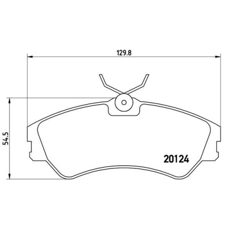 BREMBO P 85 028 Brzdové platničky predné pre VW Transporter California
