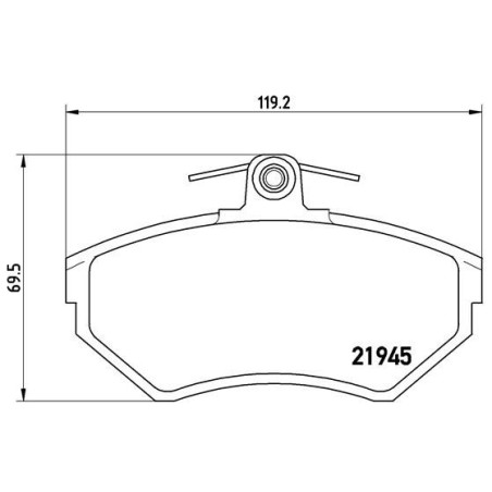 BREMBO P 85 032 Pastillas de freno delantero para Golf Polo Caddy Cordoba Inca Vento Lupo Toledo