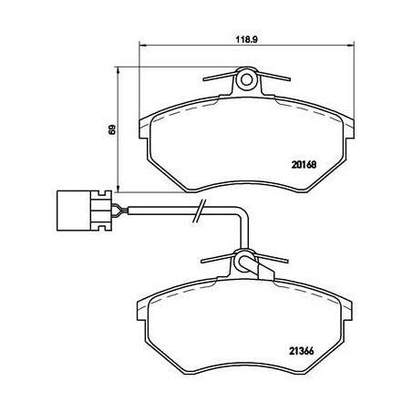 BREMBO P 85 034 Brake Pads Set Front for VW Vento Golf