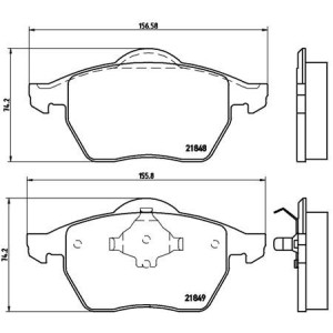 BREMBO P 85 039 Brake Pad Set Front for