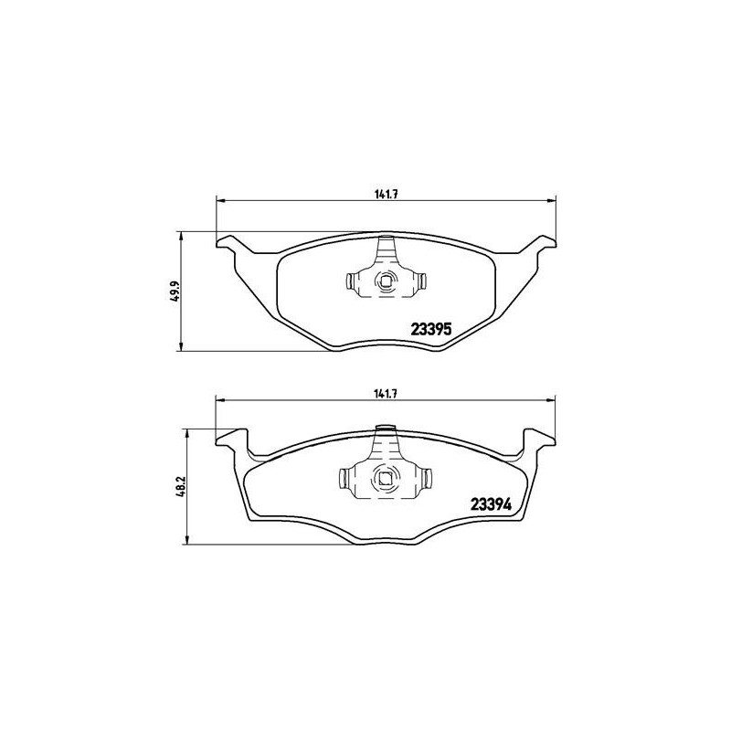 BREMBO P 85 055 Plaquettes de frein avant pour VW Lupo