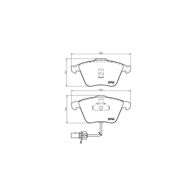 BREMBO P 85 056 Brake Pads Set Front for Audi A6 Allroad