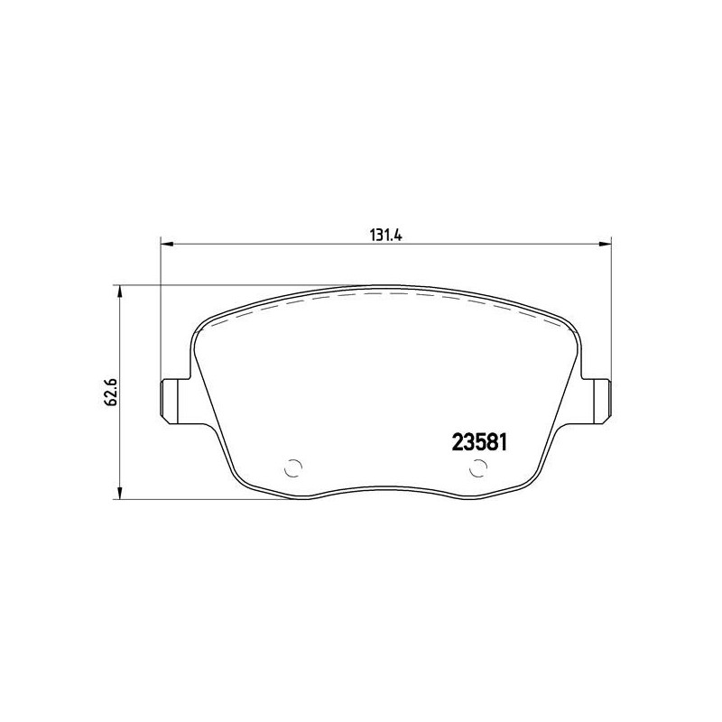 BREMBO P 85 057 Brake Pads Set Front for Fabia Ibiza Polo Roomster
