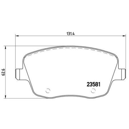 BREMBO P 85 057 Pastillas de freno delantero para Fabia Ibiza Polo Roomster
