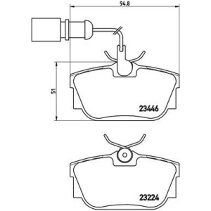 BREMBO P 85 059 Plaquettes de frein arrière pour Transporter Alhambra Sharan California Galaxy