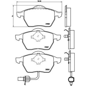 BREMBO P 85 060 Brzdové platničky predné pre Sharan Alhambra Galaxy
