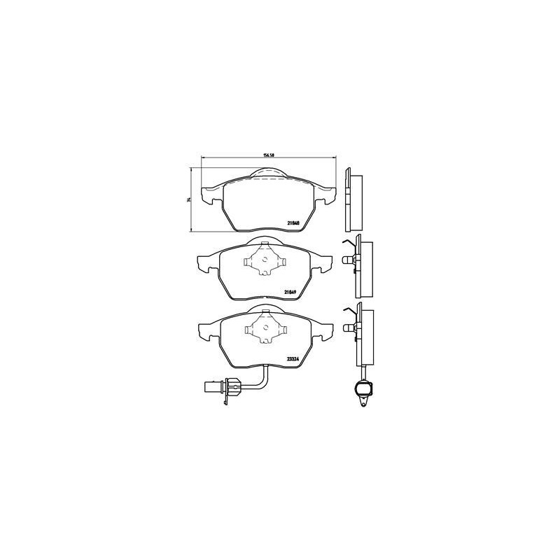 BREMBO P 85 060 Plaquettes de frein avant pour Sharan Alhambra Galaxy