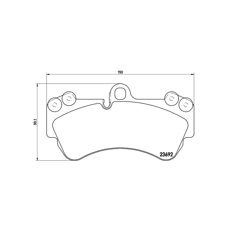 BREMBO P 85 069 Klocki hamulcowe przód dla Touareg Cayenne G