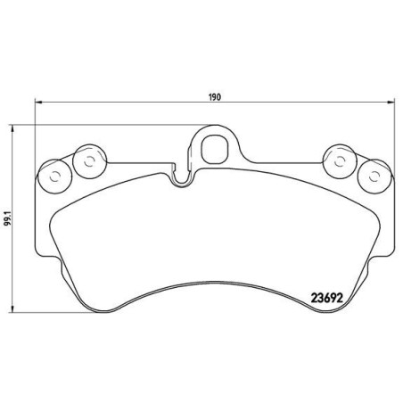 BREMBO P 85 069 Pastiglie freno anteriore per Touareg Cayenne G
