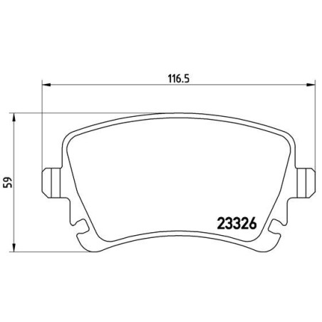 BREMBO P 85 083 Plaquettes de frein arrière pour Transporter Multivan California