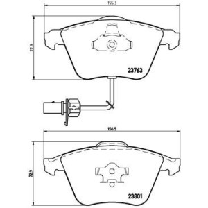 BREMBO P 85 084 Brzdové platničky predné pre A4 A6 A8 Exeo