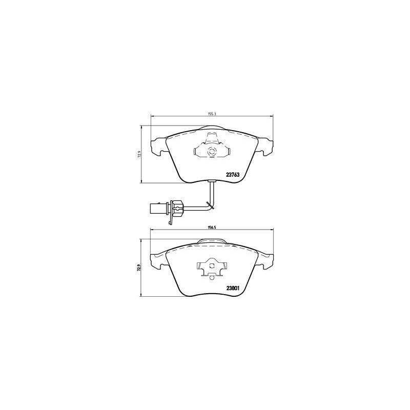 BREMBO P 85 084 Plaquettes de frein avant pour A4 A6 A8 Exeo