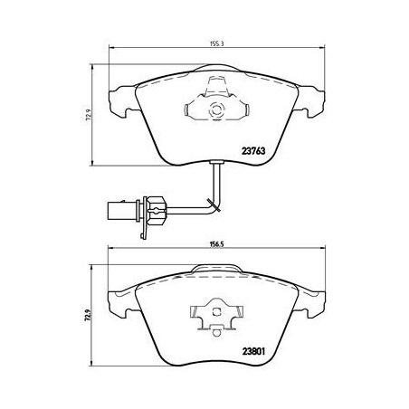 BREMBO P 85 084 Pastillas de freno delantero para A4 A6 A8 Exeo
