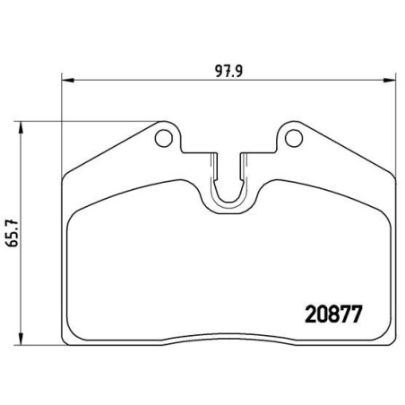 BREMBO P 85 094 Bremsbeläge Hinten für 911 928 348 944 968 F355 Mondial 80