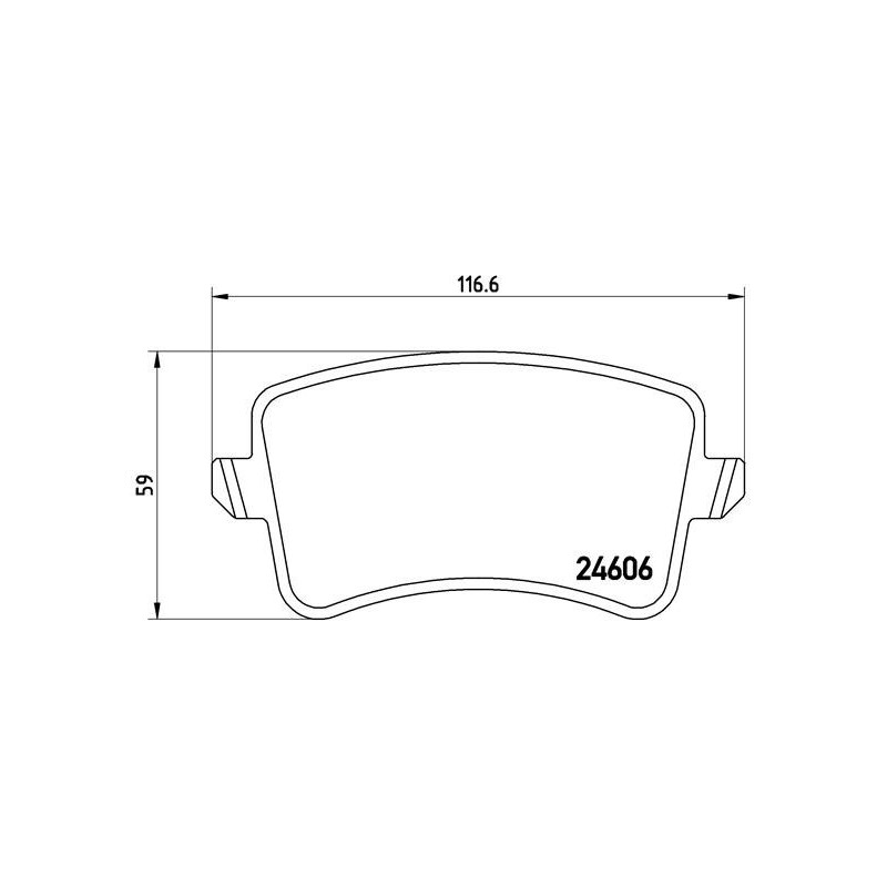 BREMBO P 85 100 Brake Pads Set Rear for Audi A5 A4 Q5