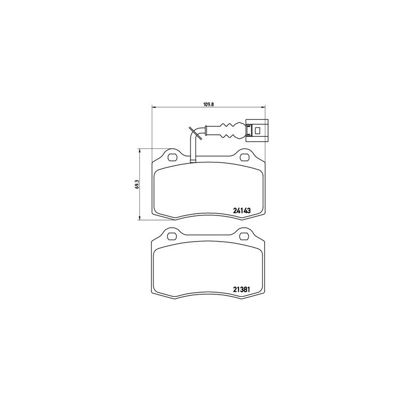 BREMBO P 85 104 Brzdové platničky zadné pre 360 Leon