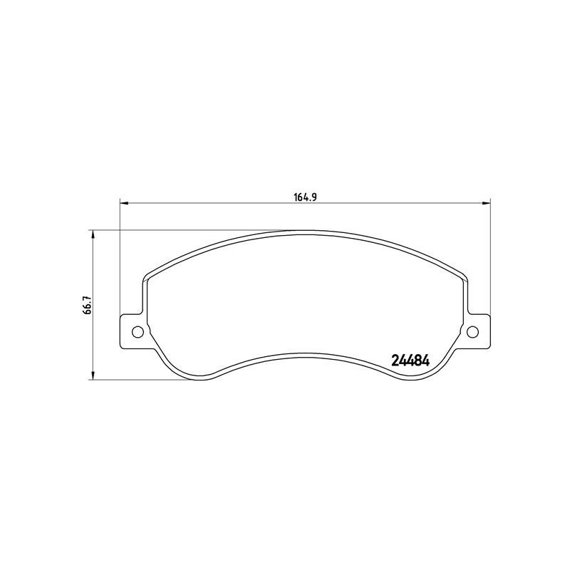BREMBO P 85 115 Brake Pads Set Front for VW Amarok