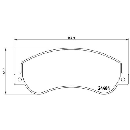 BREMBO P 85 115 Pastiglie freno anteriore per VW Amarok