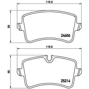 BREMBO P 85 120 Pastiglie freno posteriore per Audi A8 A4