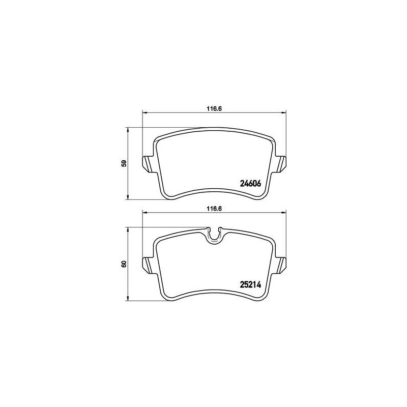BREMBO P 85 120 Brake Pads Set Rear for Audi A8 A4