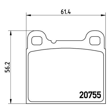 BREMBO P 86 002 Brake Pads Set Rear for Volvo 740 240 940 850 760 S70 960 V70 C70 260 780