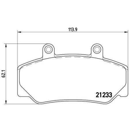 BREMBO P 86 006 Brake Pads Set Front for Volvo 740 940 760 960 780