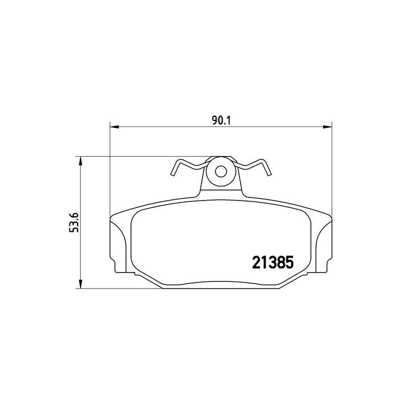 BREMBO P 86 009 Bremsbeläge Hinten für Volvo 740 940 760 960 V70 S70 S90 V90 780 850 XC70
