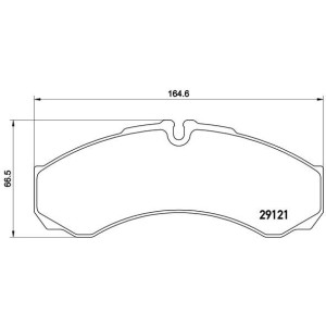 BREMBO P A6 017 Plaquettes de frein avant pour Daily Mascott