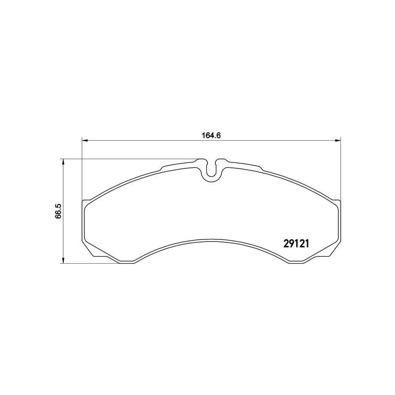 BREMBO P A6 017 Brake Pads Set Front for Daily Mascott