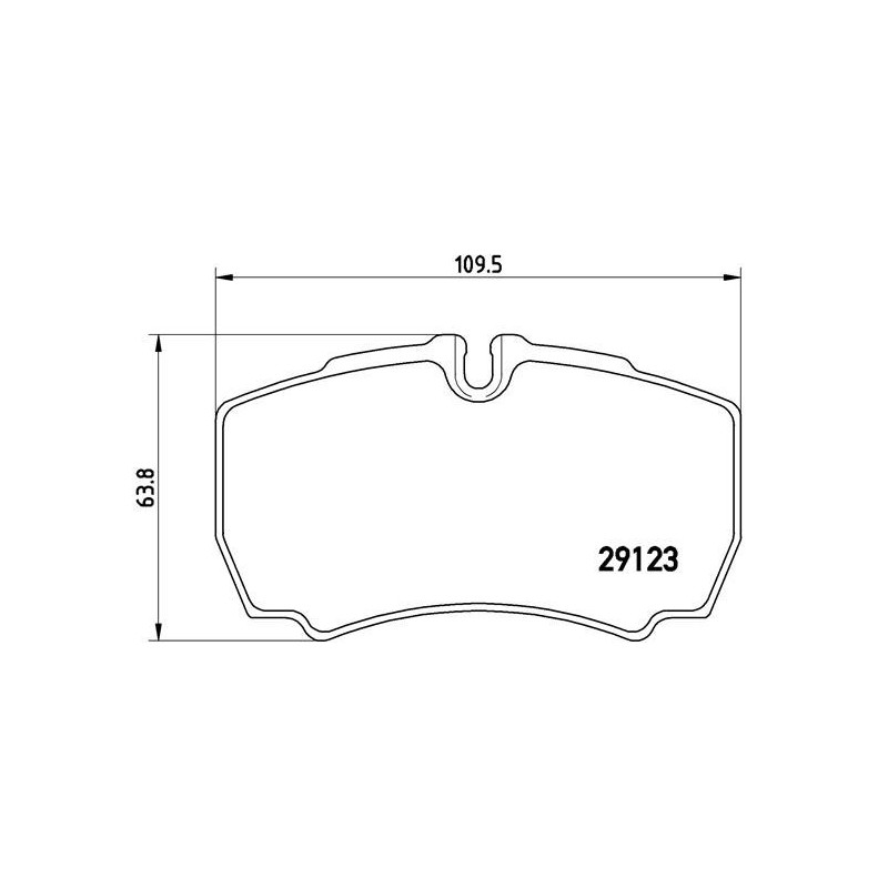 BREMBO P A6 023 Brzdové destičky zadní pro Iveco Daily