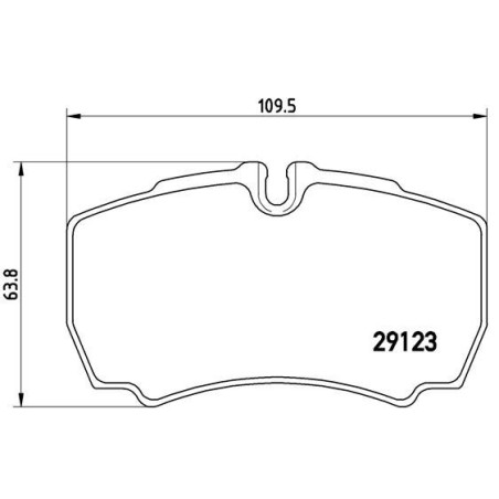 BREMBO P A6 023 Brzdové destičky zadní pro Iveco Daily