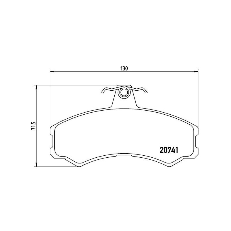 BREMBO P A6 024 Brake Pads Set Front for Massif PS10