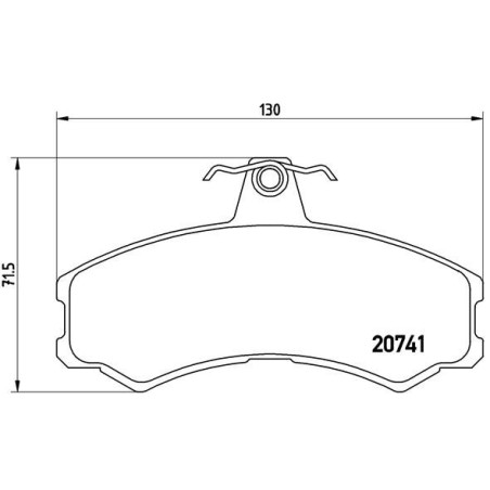 BREMBO P A6 024 Brzdové platničky predné pre Massif PS10