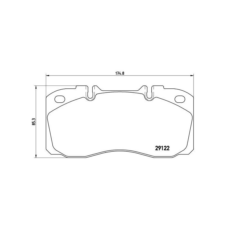 BREMBO P A6 025 Klocki hamulcowe przód dla Iveco Daily