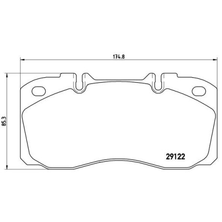 BREMBO P A6 025 Klocki hamulcowe przód dla Iveco Daily