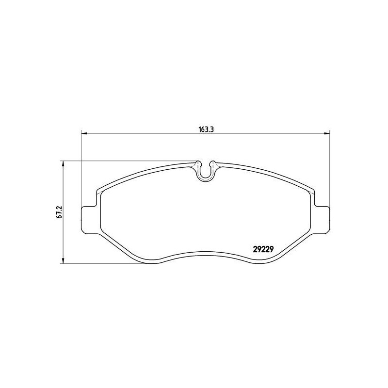 BREMBO P A6 026 Plaquettes de frein avant pour Iveco Daily