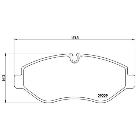 BREMBO P A6 026 Pastillas de freno delantero para Iveco Daily