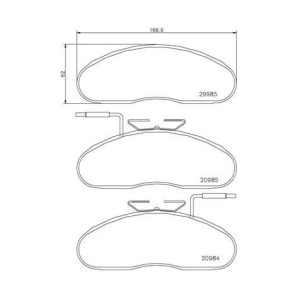 BREMBO P B7 002 Plaquettes de frein avant pour Renault Trucks Messenger B