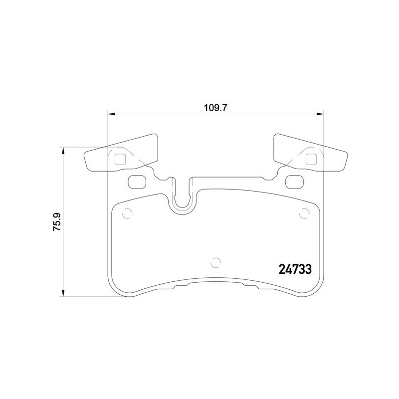 BREMBO P 50 110 Bremsbeläge Hinten für Mercedes C E CLS GLS