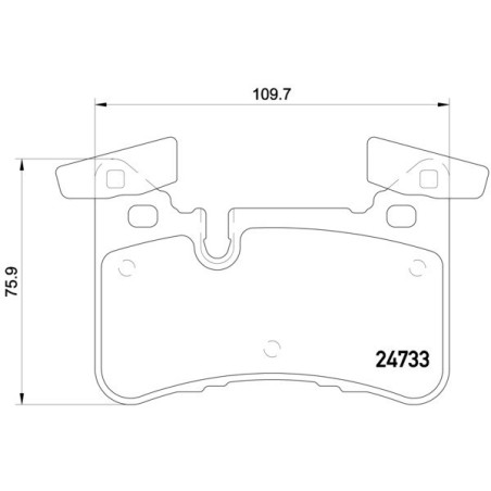 BREMBO P 50 110 Bremsbeläge Hinten für Mercedes C E CLS GLS