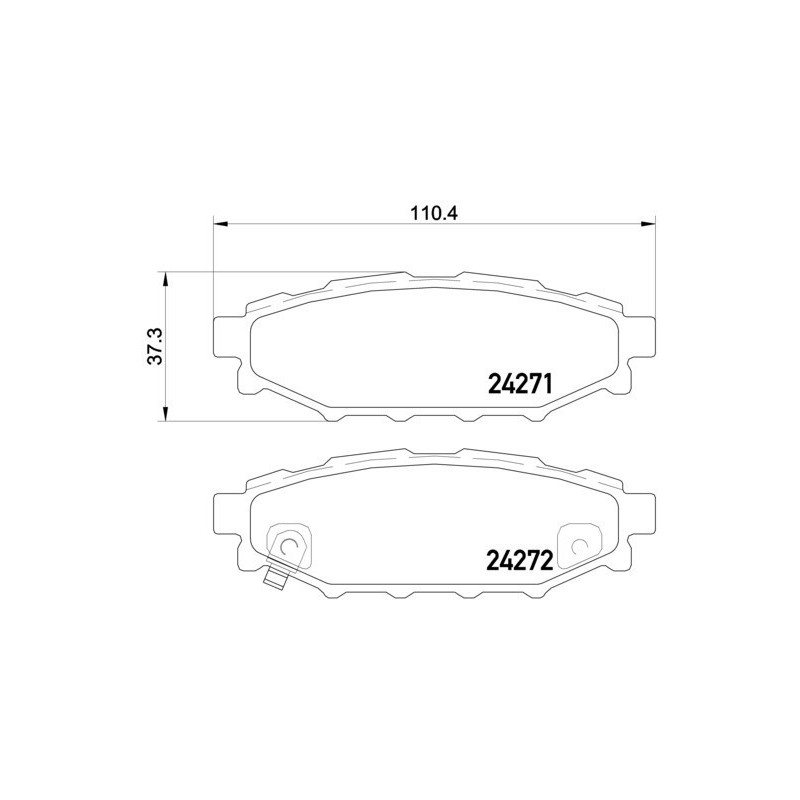 BREMBO P 78 020 Pastiglie freno posteriore per Legacy Impreza Forester Outback XV GT Brz WRX
