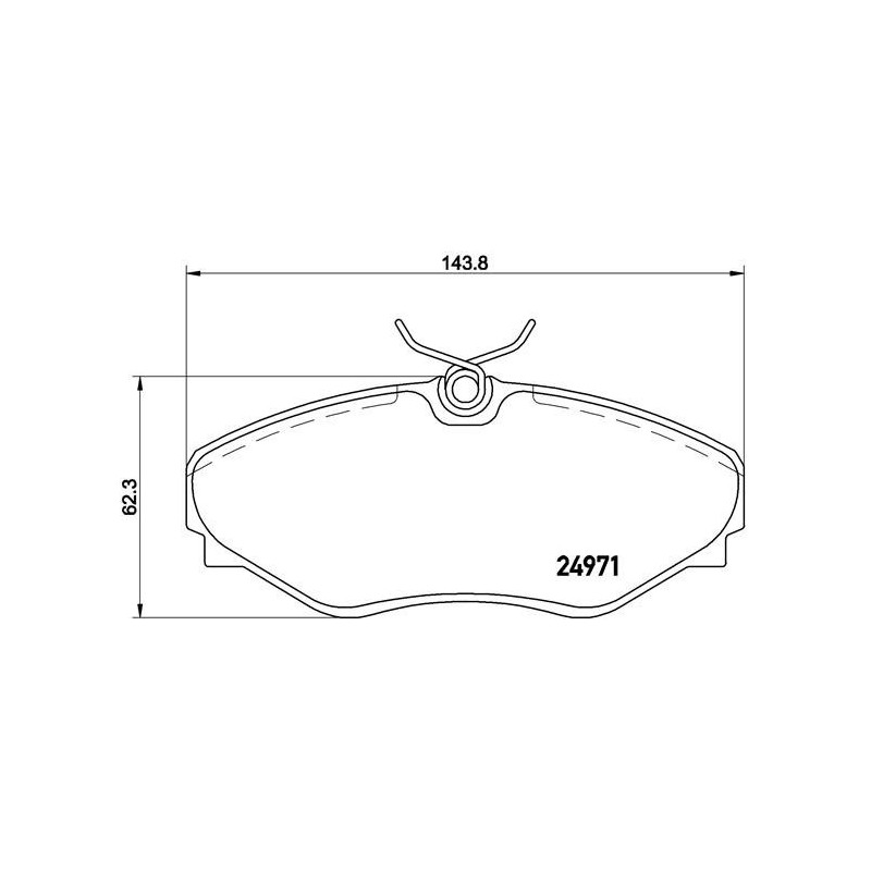 BREMBO P 68 055 Brake Pads Set Front for Renault Avantime Espace