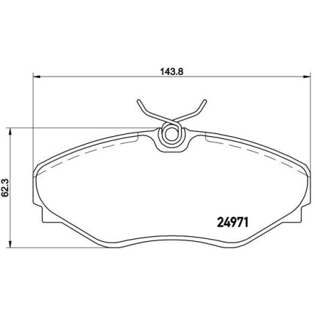 BREMBO P 68 055 Brake Pads Set Front for Renault Avantime Espace