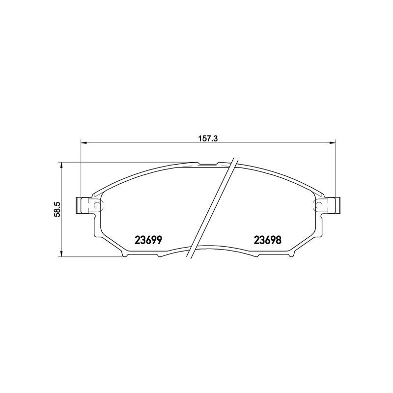 BREMBO P 56 094 Pastillas de freno delantero para Pathfinder Qashqai G Q60 M NP300 QX50 EX M35 M37